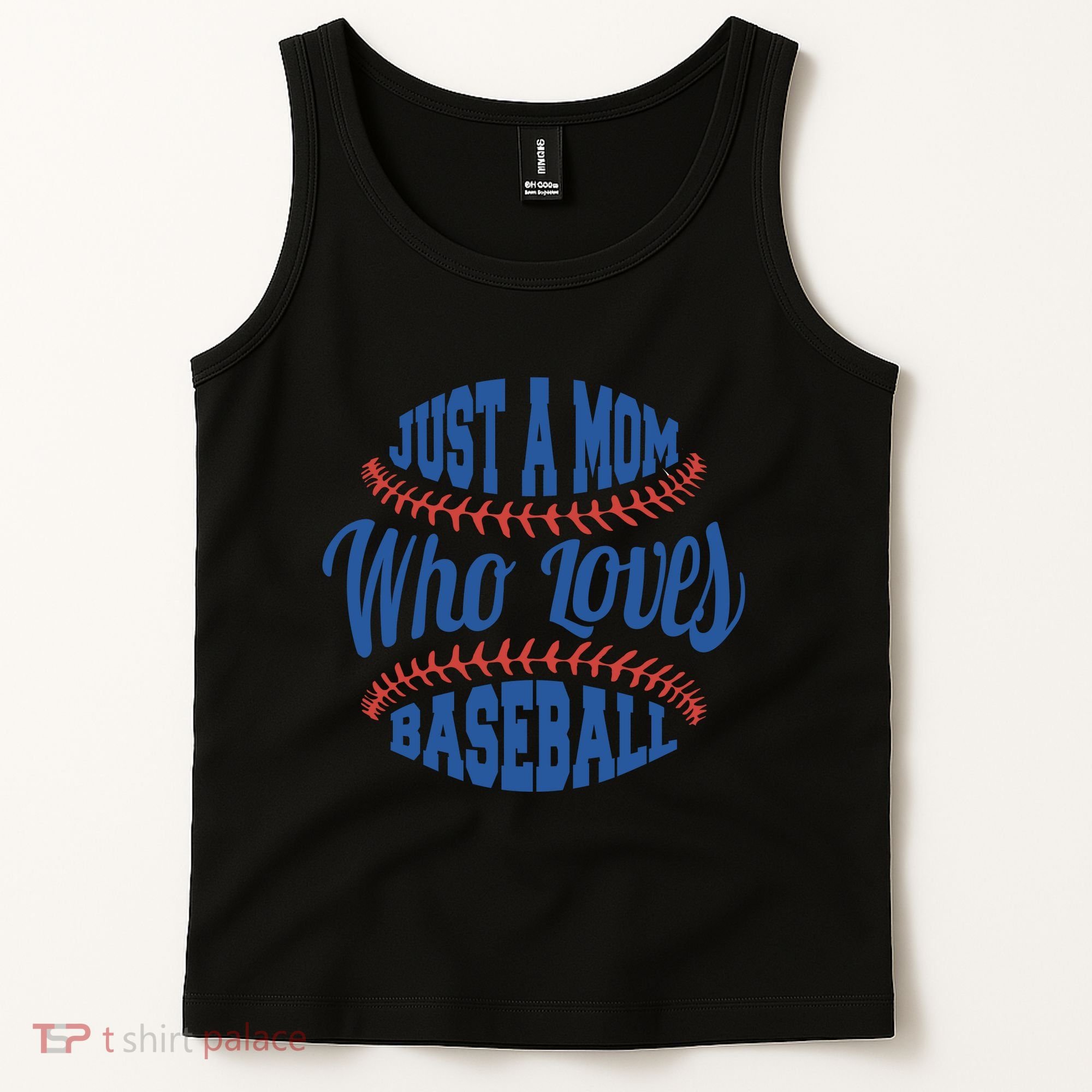 Just A Mom Who Loves Baseball Tank Top