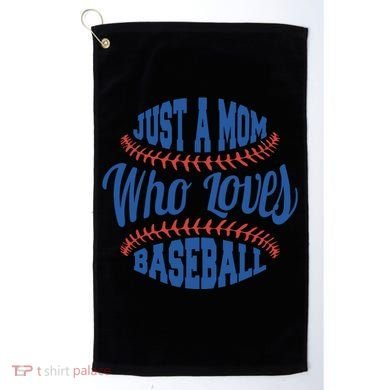Just A Mom Who Loves Baseball Golf Towel