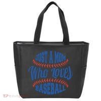 Just A Mom Who Loves Baseball Tote Bag thumb 0