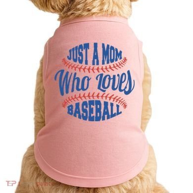 Just A Mom Who Loves Baseball Doggie Tank