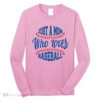 Just A Mom Who Loves Baseball Long Sleeve Shirt thumb 0