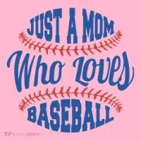 Just A Mom Who Loves Baseball Women's T-Shirt thumb 6