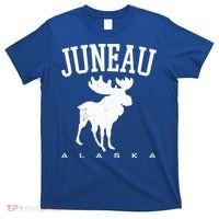 Juneau Alaska Moose Family Hiking Camping Trip Retro Vintage Funny Gift T-Shirt thumb 0