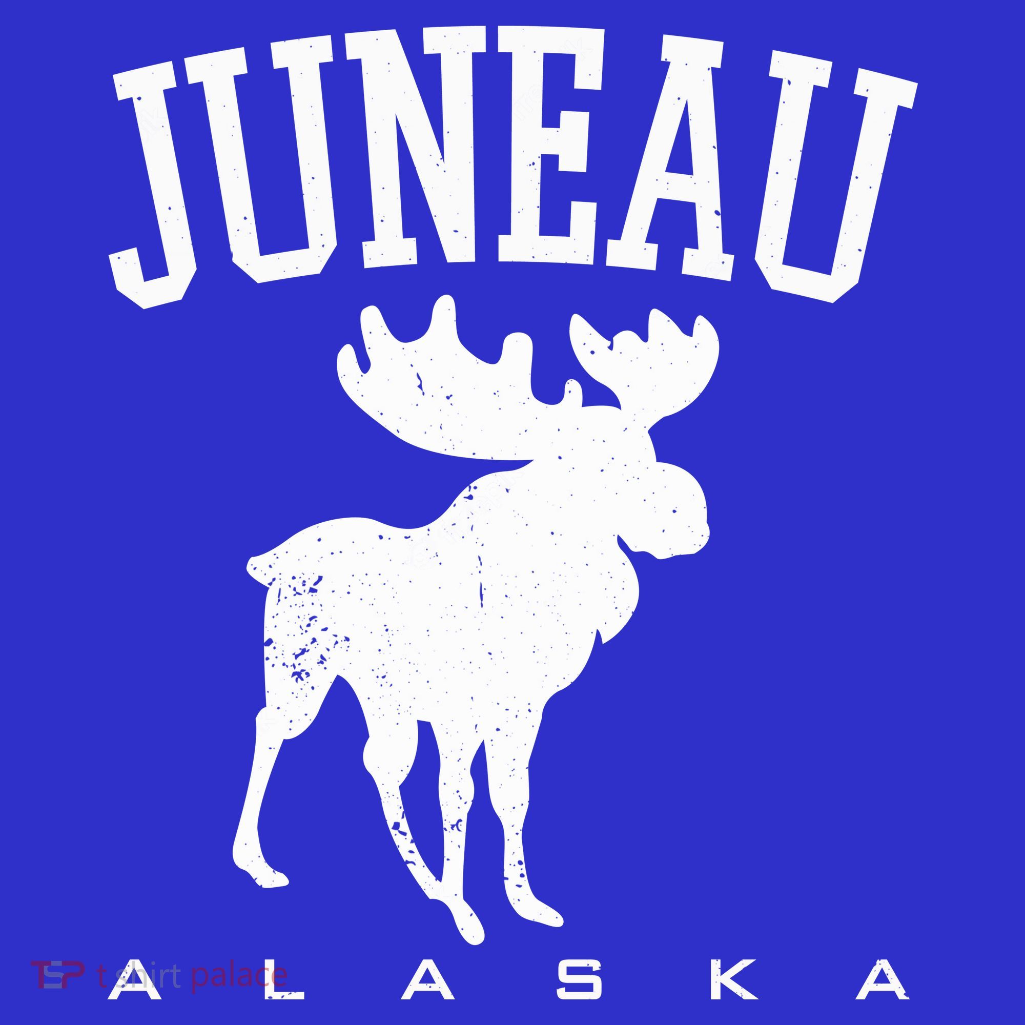 Juneau Alaska Moose Family Hiking Camping Trip Retro Vintage Funny Gift T-Shirt