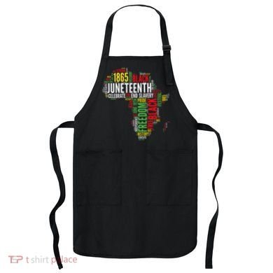 Juneteenth Africa Map Rd Art Black Pride Juneteenth Apron