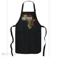 Juneteenth Africa Map Rd Art Black Pride Juneteenth Apron thumb 0