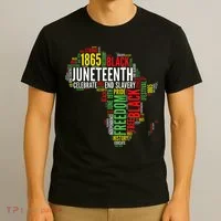 Juneteenth Africa Map Rd Art Black Pride Juneteenth T-Shirt thumb 3