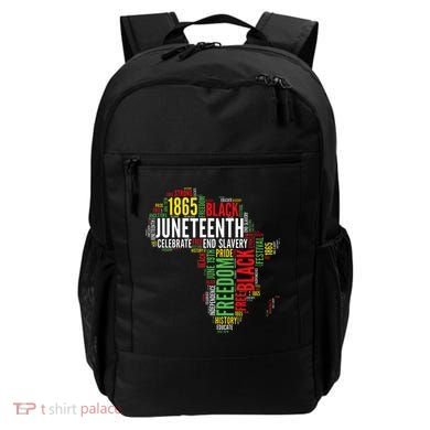 Juneteenth Africa Map Rd Art Black Pride Juneteenth Backpack
