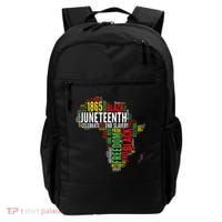 Juneteenth Africa Map Rd Art Black Pride Juneteenth Backpack thumb 0