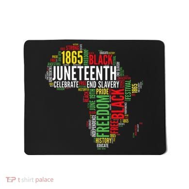 Juneteenth Africa Map Rd Art Black Pride Juneteenth Mousepad