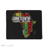 Juneteenth Africa Map Rd Art Black Pride Juneteenth Mousepad thumb 0