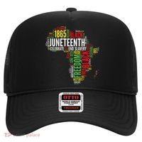 Juneteenth Africa Map Rd Art Black Pride Juneteenth Hat thumb 0