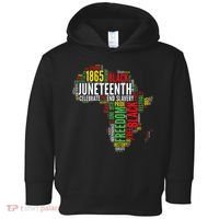 Juneteenth Africa Map Rd Art Black Pride Juneteenth Toddler Hoodie thumb 0