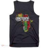 Juneteenth Africa Map Rd Art Black Pride Juneteenth Tank Top thumb 0