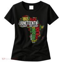 Juneteenth Africa Map Rd Art Black Pride Juneteenth Women's T-Shirt thumb 0