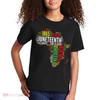 Juneteenth Africa Map Rd Art Black Pride Juneteenth Kids T-Shirt thumb 2