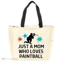 Just A Mom Who Loves Paintball Outfit Meaningful Gift Tote Bag thumb 0
