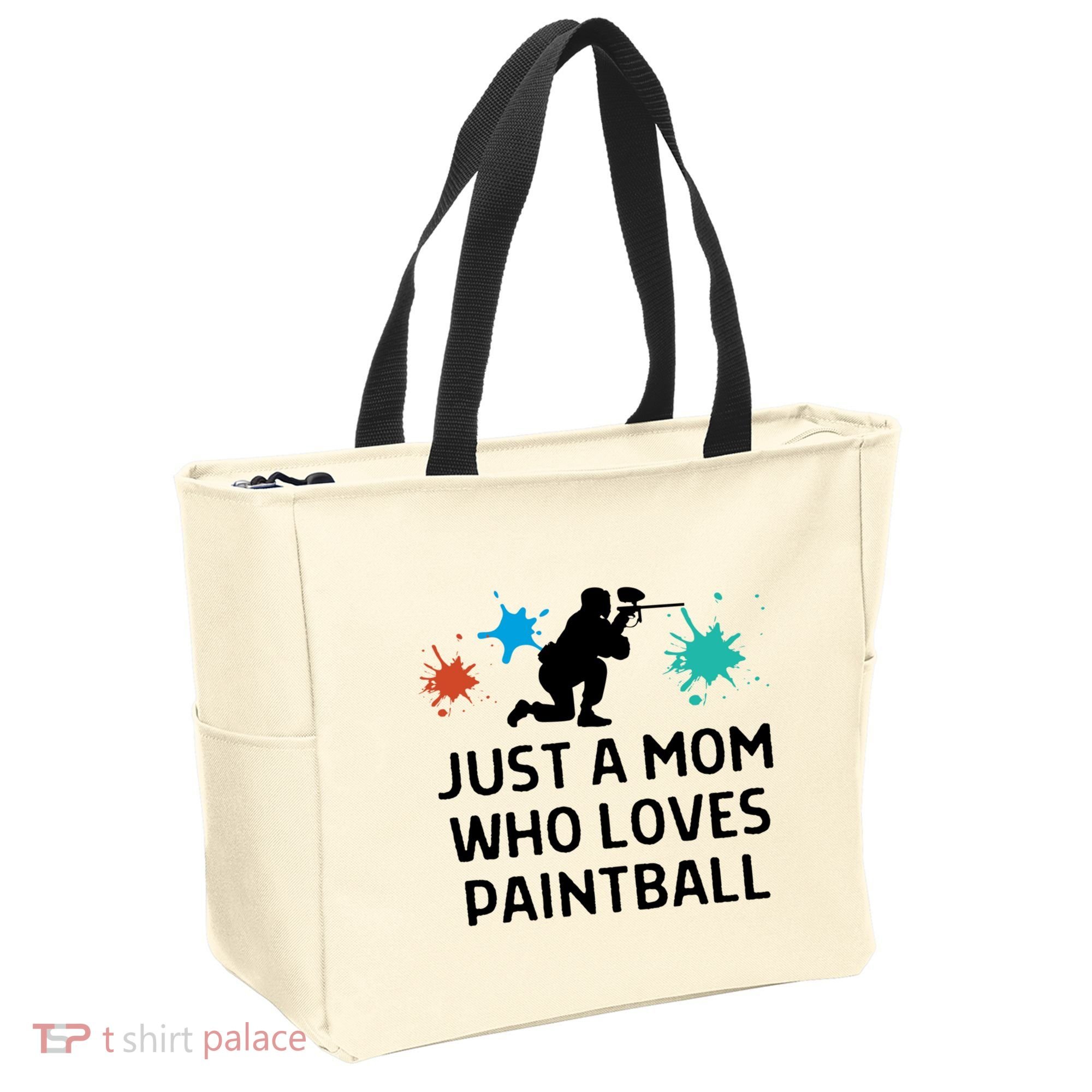 Just A Mom Who Loves Paintball Outfit Meaningful Gift Tote Bag