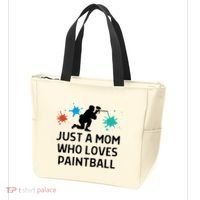 Just A Mom Who Loves Paintball Outfit Meaningful Gift Tote Bag thumb 3