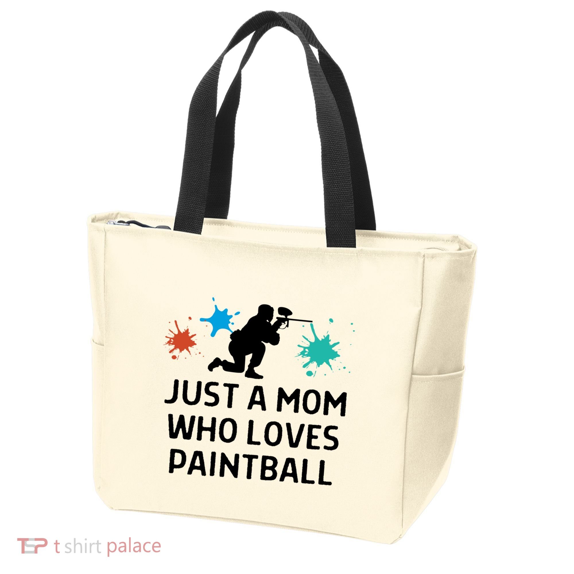 Just A Mom Who Loves Paintball Outfit Meaningful Gift Tote Bag