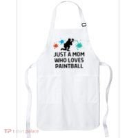 Just A Mom Who Loves Paintball Outfit Meaningful Gift Apron thumb 0