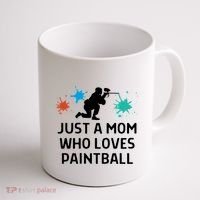 Just A Mom Who Loves Paintball Outfit Meaningful Gift Coffee Mug thumb 1
