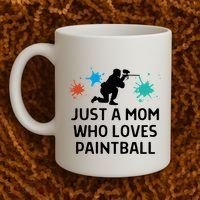 Just A Mom Who Loves Paintball Outfit Meaningful Gift Coffee Mug thumb 2
