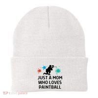 Just A Mom Who Loves Paintball Outfit Meaningful Gift Beanie thumb 0
