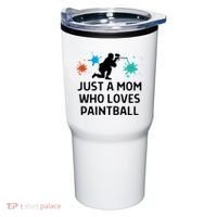 Just A Mom Who Loves Paintball Outfit Meaningful Gift Tumbler thumb 0