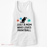 Just A Mom Who Loves Paintball Outfit Meaningful Gift Women's Tank Top thumb 0