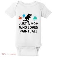 Just A Mom Who Loves Paintball Outfit Meaningful Gift Baby Bodysuit thumb 0