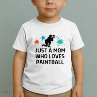 Just A Mom Who Loves Paintball Outfit Meaningful Gift Toddler T-Shirt thumb 2