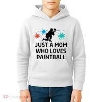 Just A Mom Who Loves Paintball Outfit Meaningful Gift Kids Hoodie thumb 4