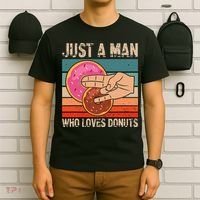 Just A Man Who Loves Donuts 2 In The Pinky 1 In The Stinky T-Shirt thumb 6