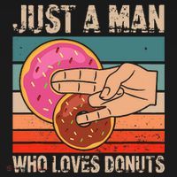 Just A Man Who Loves Donuts 2 In The Pinky 1 In The Stinky Women's Hoodie thumb 2