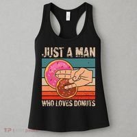 Just A Man Who Loves Donuts 2 In The Pinky 1 In The Stinky Women's Tank Top thumb 3