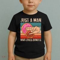 Just A Man Who Loves Donuts 2 In The Pinky 1 In The Stinky Toddler T-Shirt thumb 2