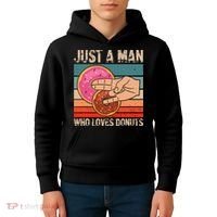 Just A Man Who Loves Donuts 2 In The Pinky 1 In The Stinky Kids Hoodie thumb 4