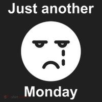 Just Another Monday Sad Face Women's Sweatshirt thumb 2
