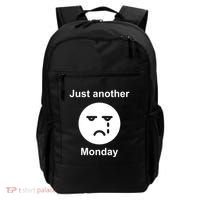 Just Another Monday Sad Face Backpack thumb 0