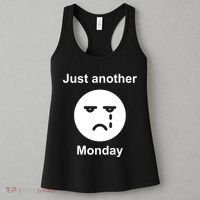 Just Another Monday Sad Face Women's Tank Top thumb 3