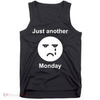 Just Another Monday Sad Face Tank Top thumb 0