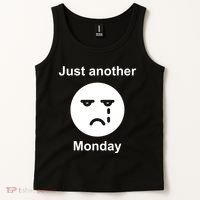 Just Another Monday Sad Face Tank Top thumb 2