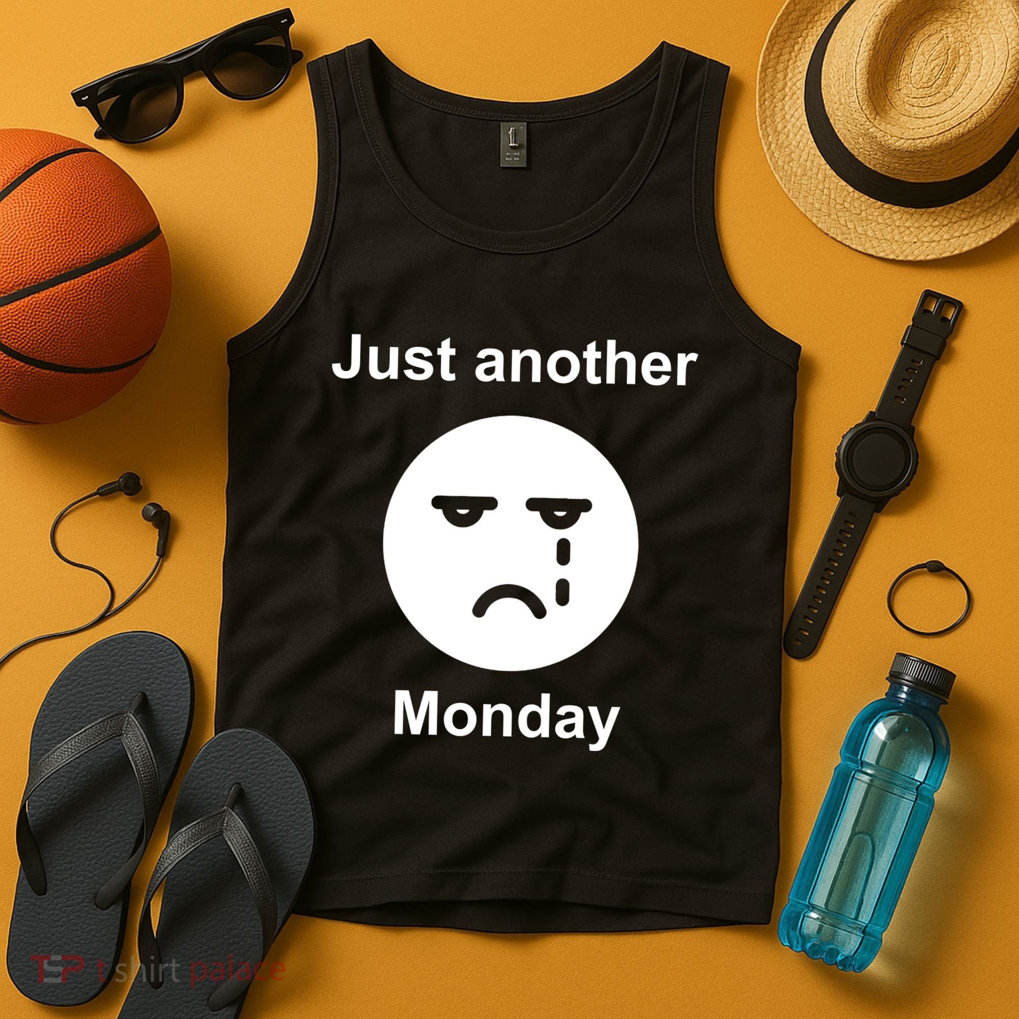 Just Another Monday Sad Face Tank Top
