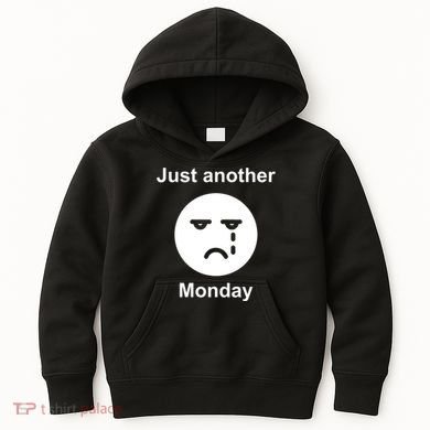 Just Another Monday Sad Face Kids Hoodie
