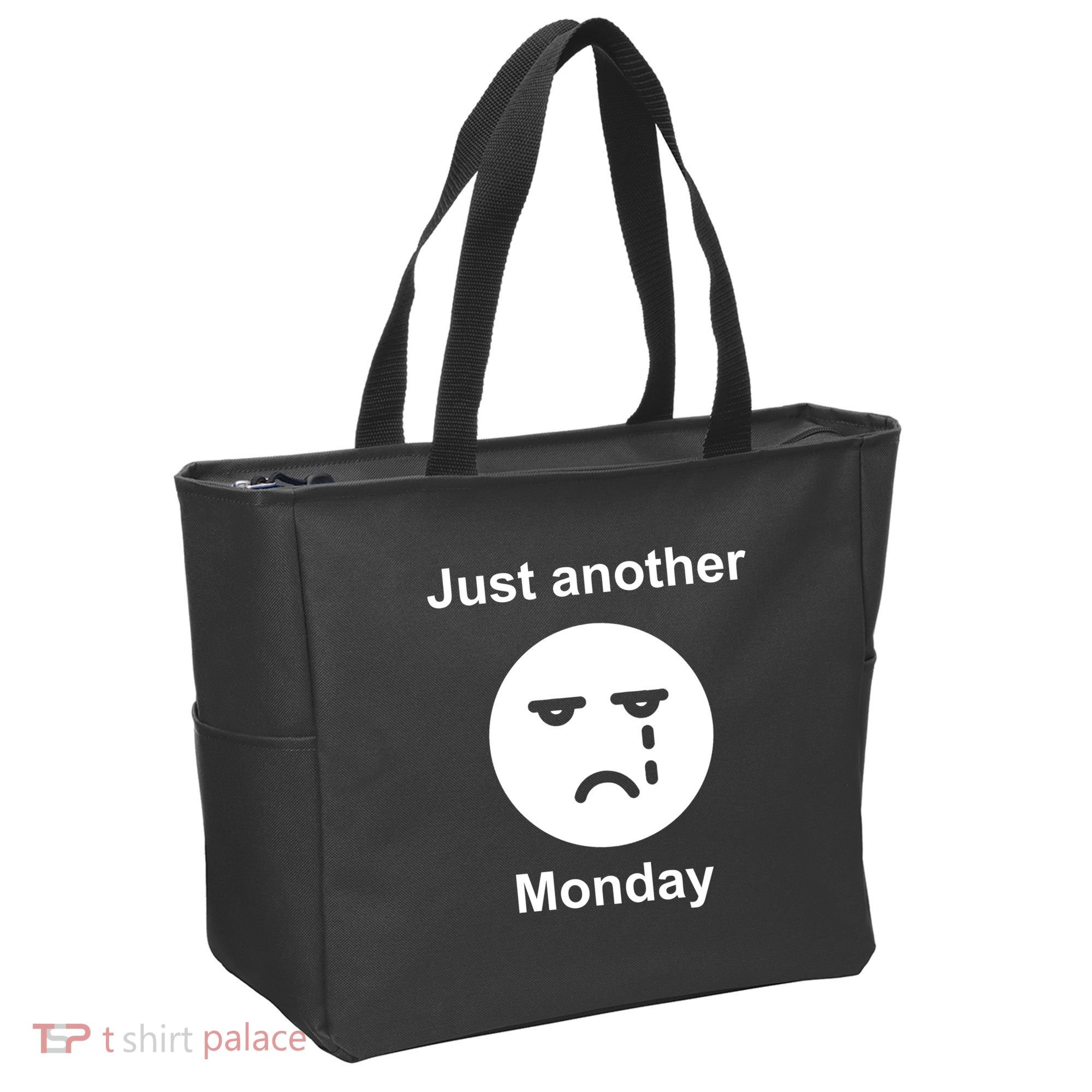 Just Another Monday Sad Face Tote Bag