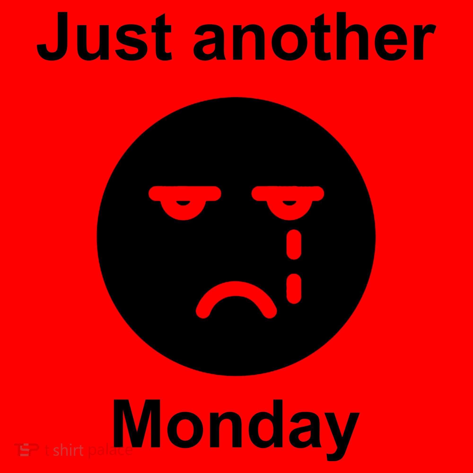 Just Another Monday Sad Face Santa Hat