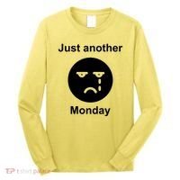 Just Another Monday Sad Face Long Sleeve Shirt thumb 0