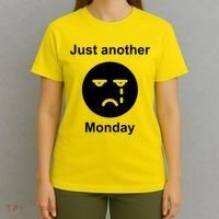 Just Another Monday Sad Face T-Shirt thumb 4