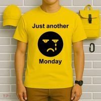 Just Another Monday Sad Face T-Shirt thumb 6